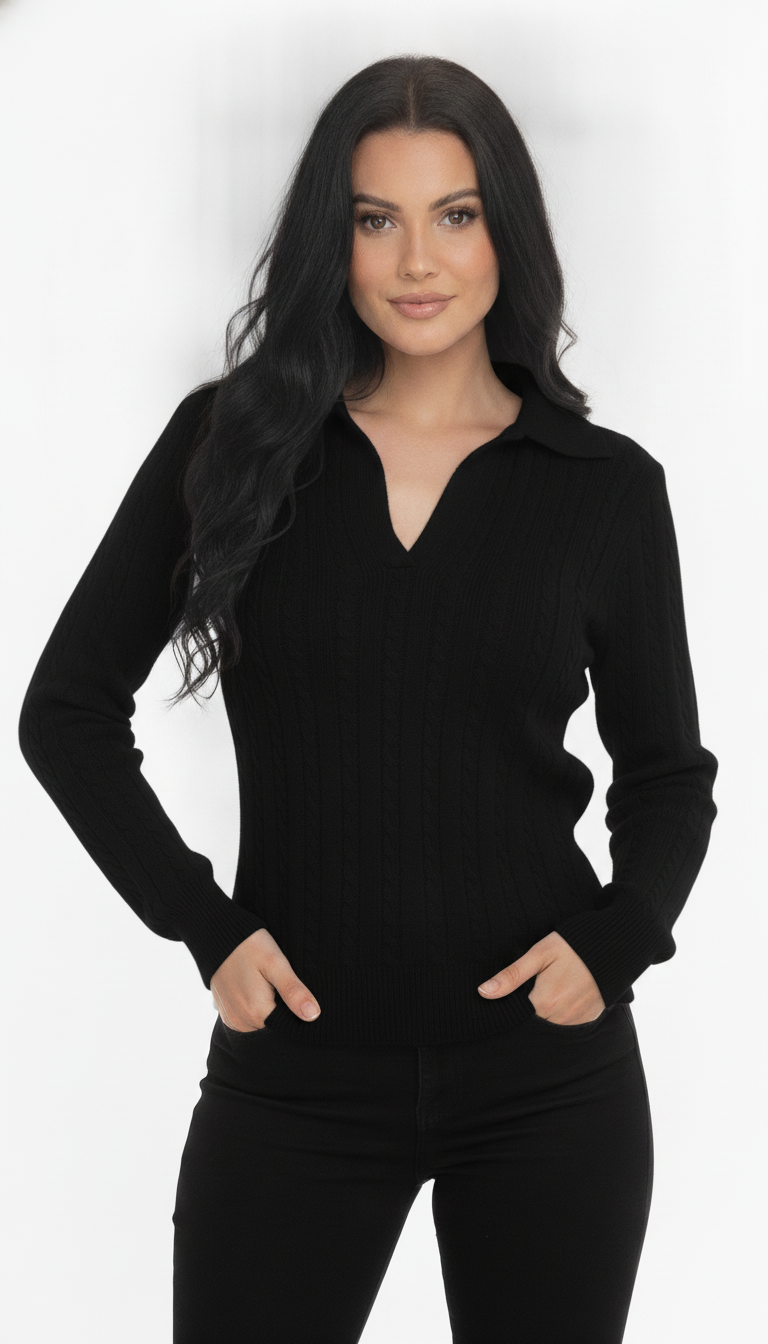Blusa Gola Polo Trançada