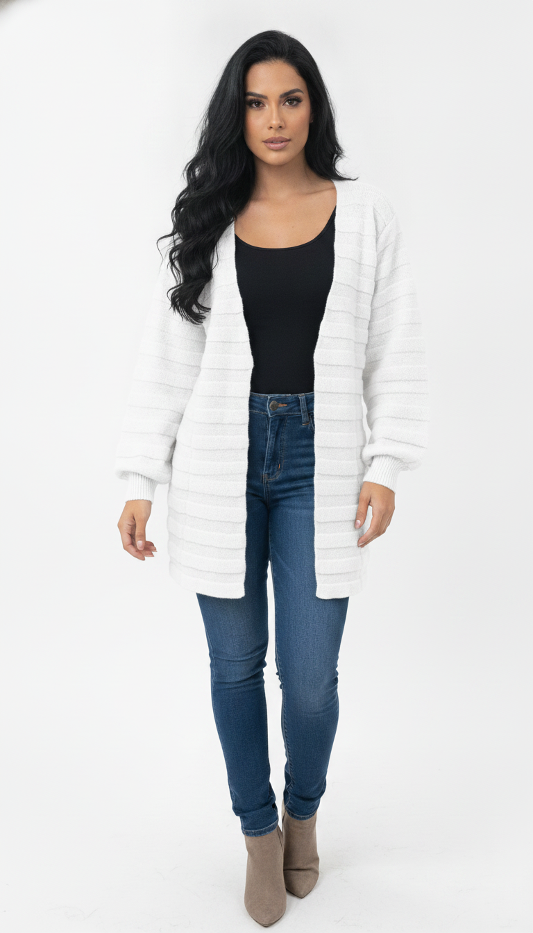 Cardigan Mousse Longo