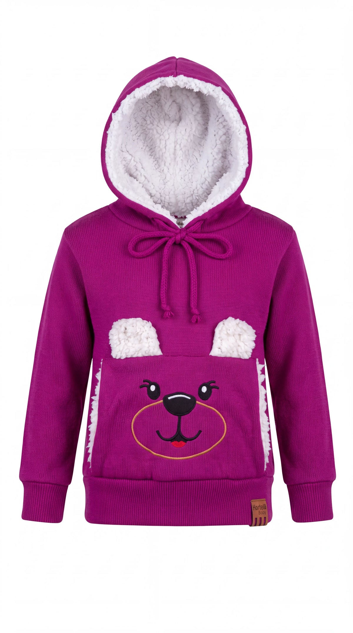 Blusa Infantil Canguru Ursinho com Capuz Unissex