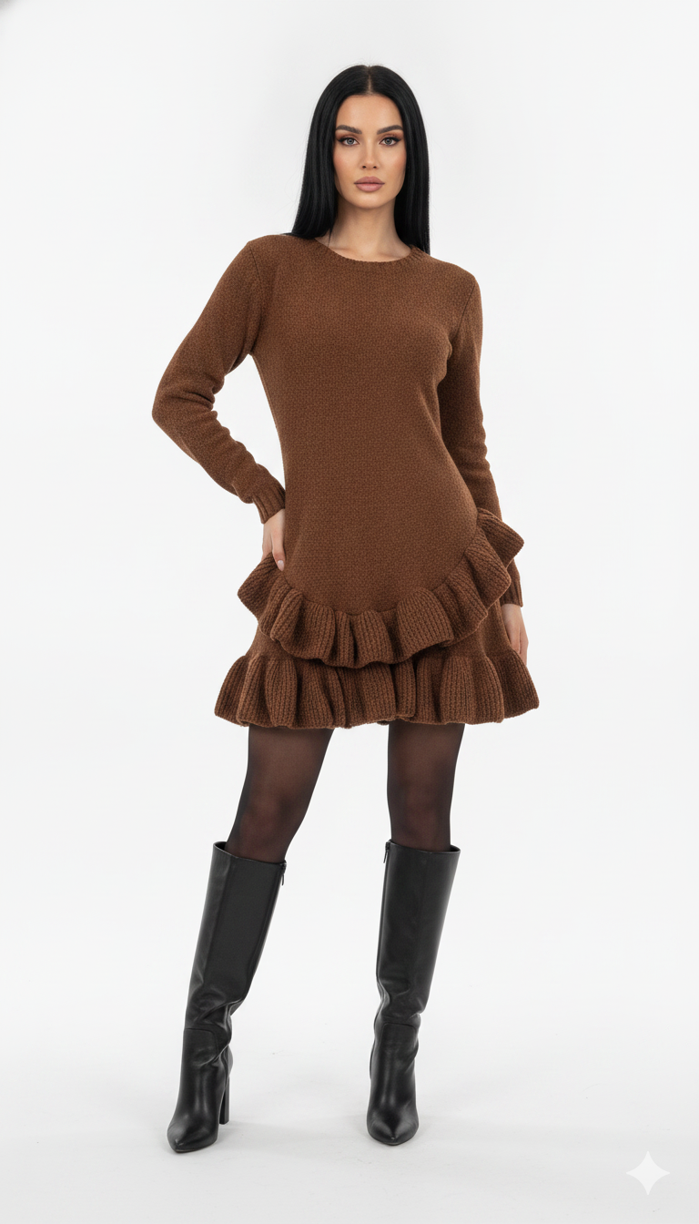 Vestido Babado Mousse