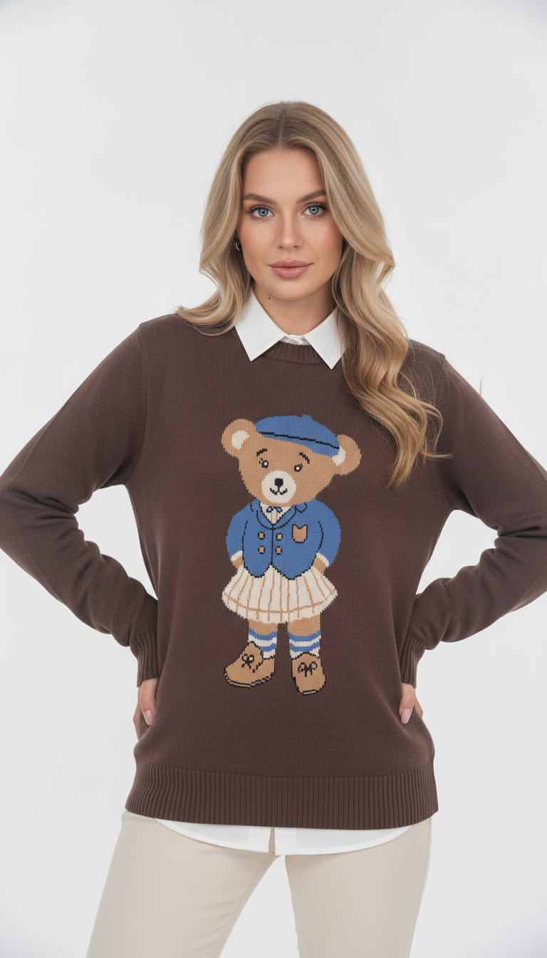 Blusa Ursinho Jacar de Gorro