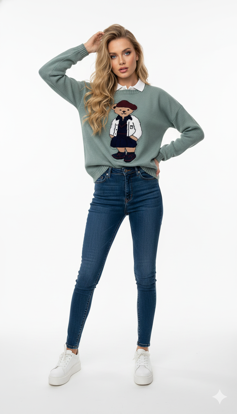 Blusa Jacar Ursinho