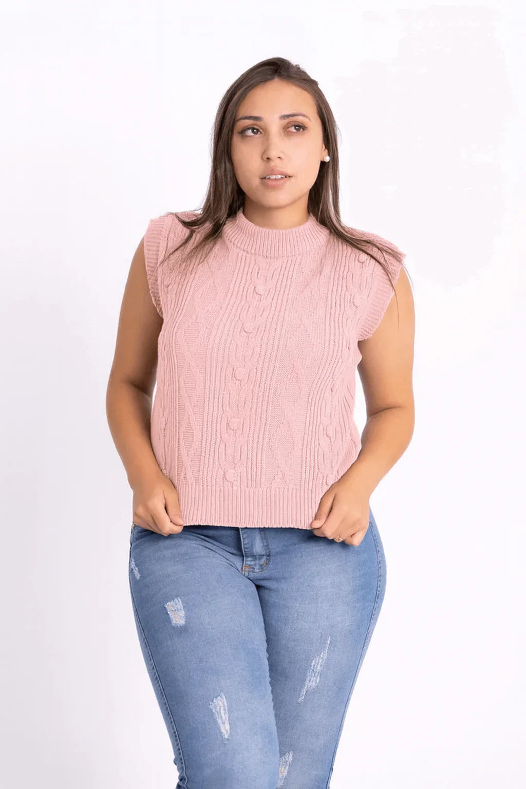 Colete Trança de Tricot