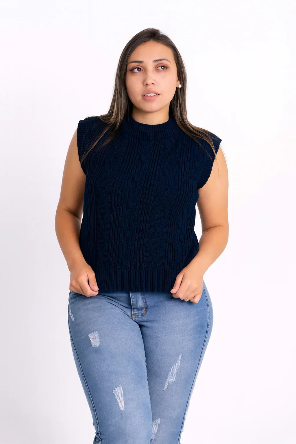 Colete Trança de Tricot