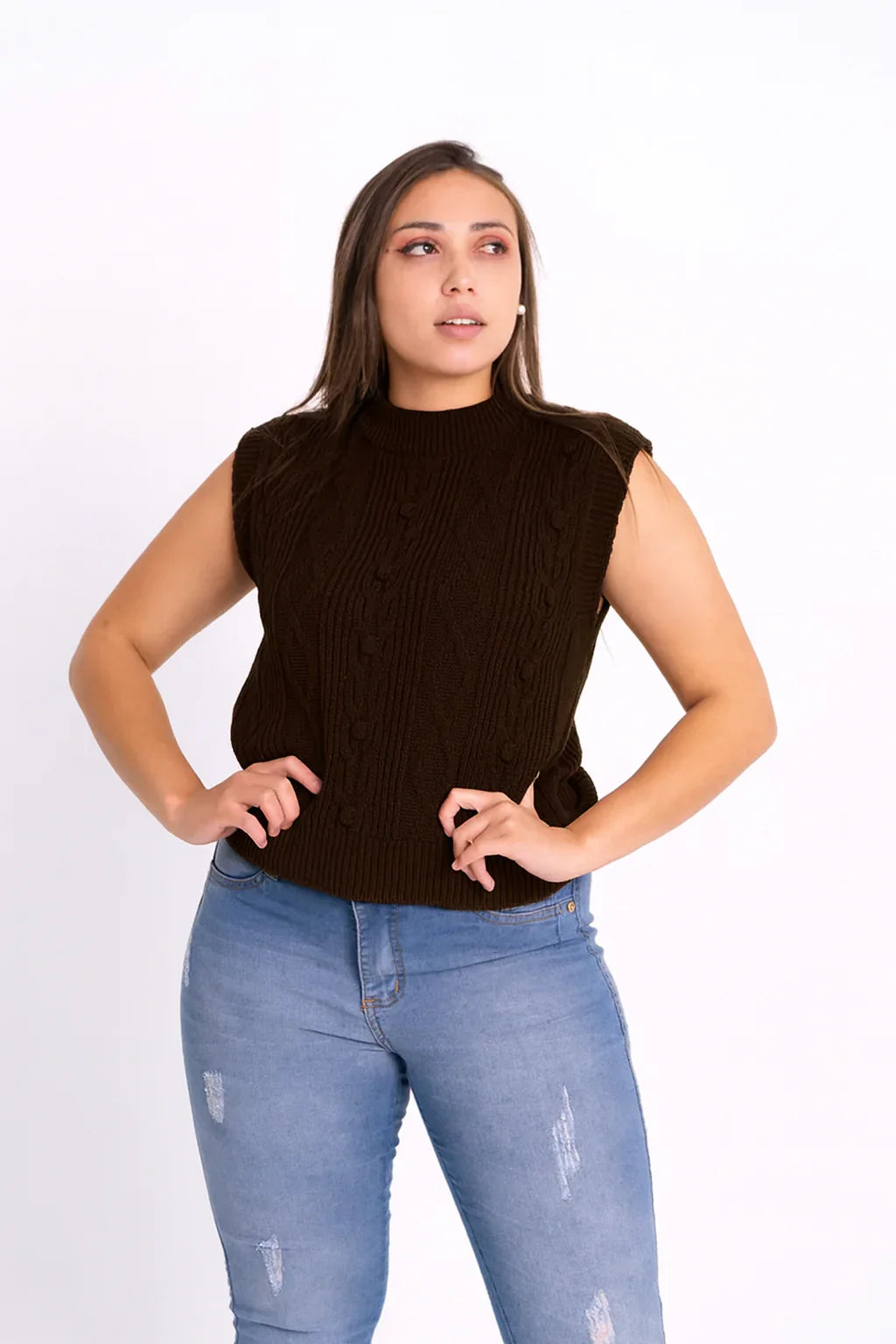 Colete Trança de Tricot