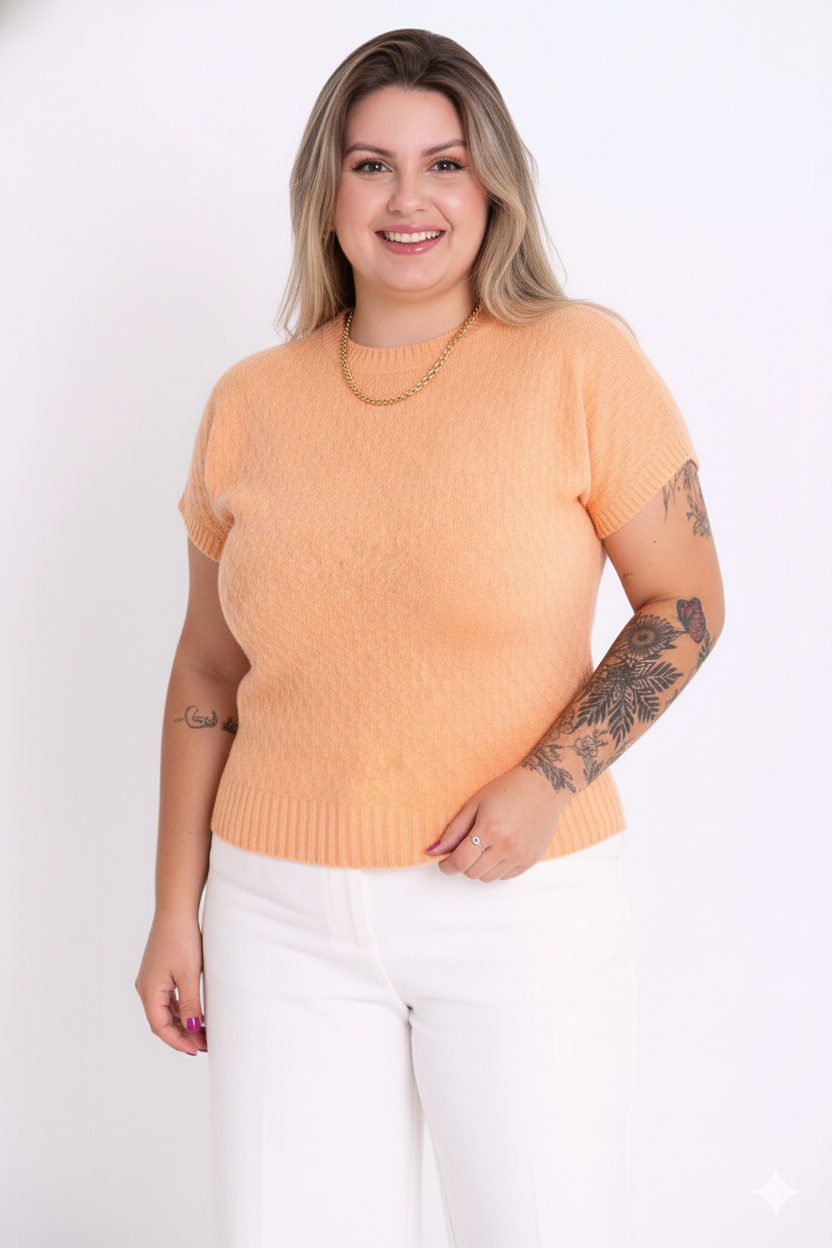 Blusinha Morcego Modal Trabalhada