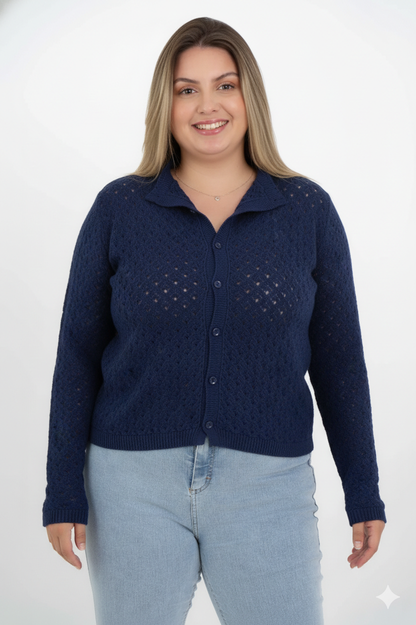 Casaco Modal Rendado