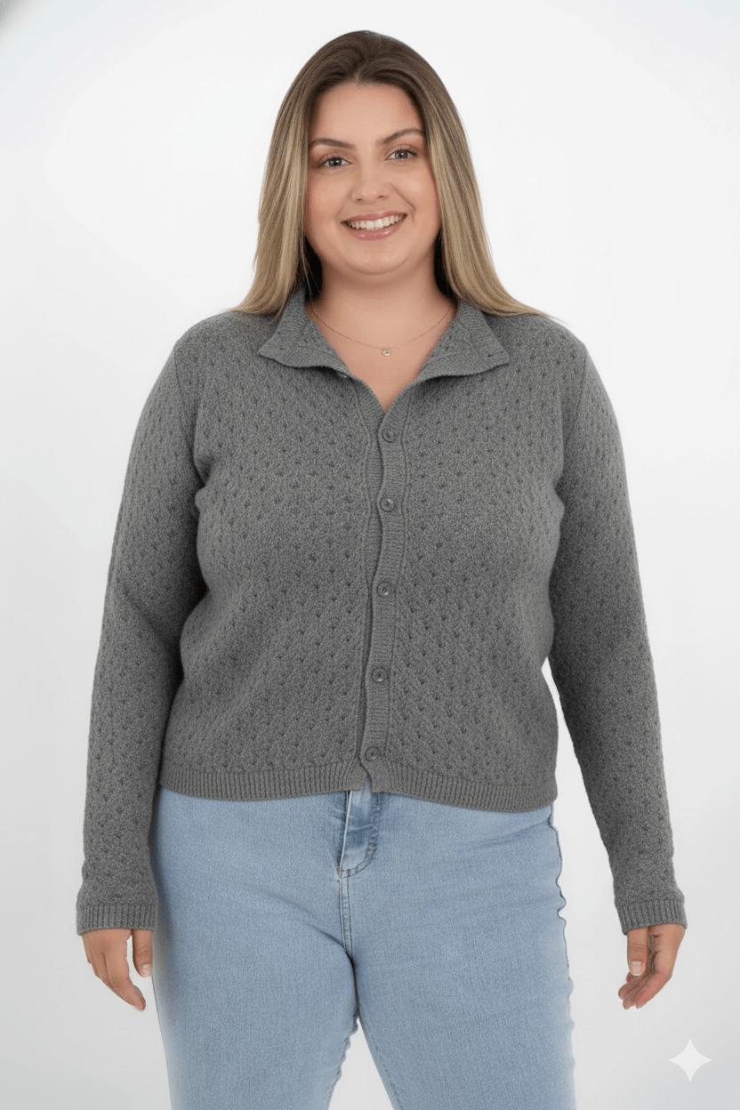 Casaco Modal Rendado