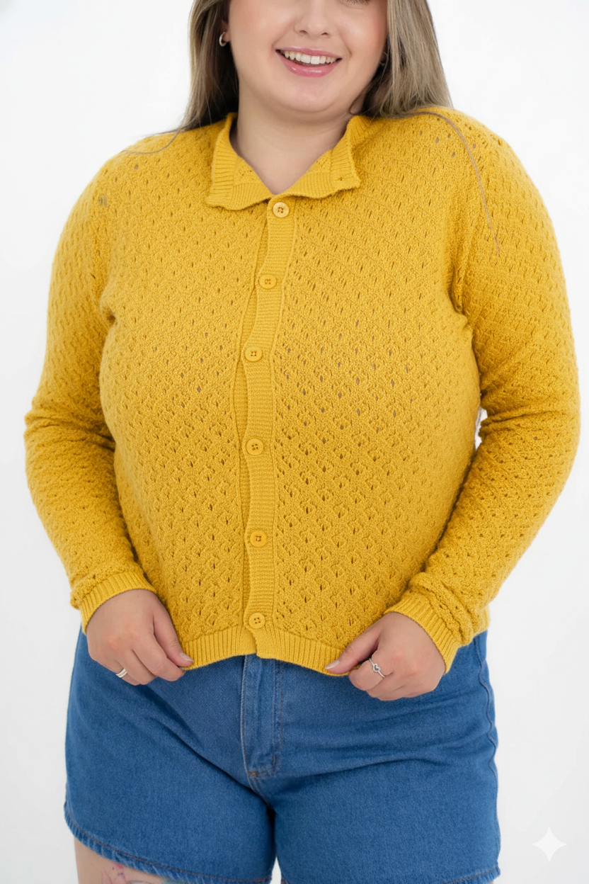 Casaco Modal Rendado