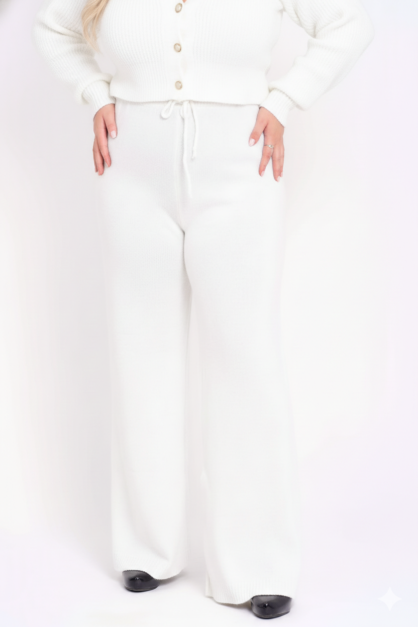 Calça Pantalona Lisa Mousse