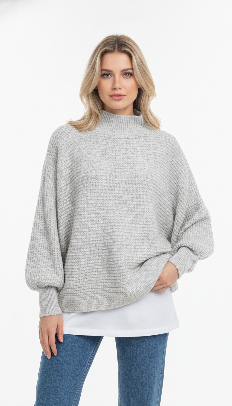 Blusa Morcego Fio Mousse