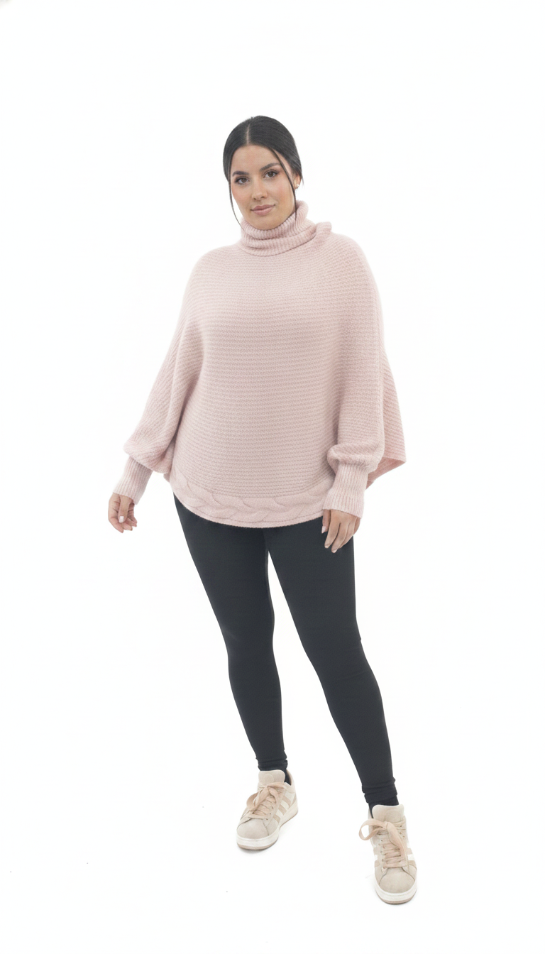 Poncho Trança Aquarela