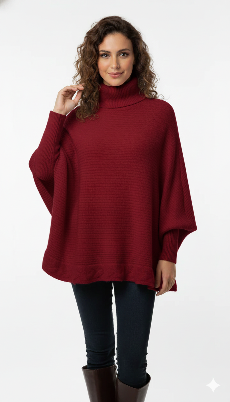 Poncho Trança Aquarela