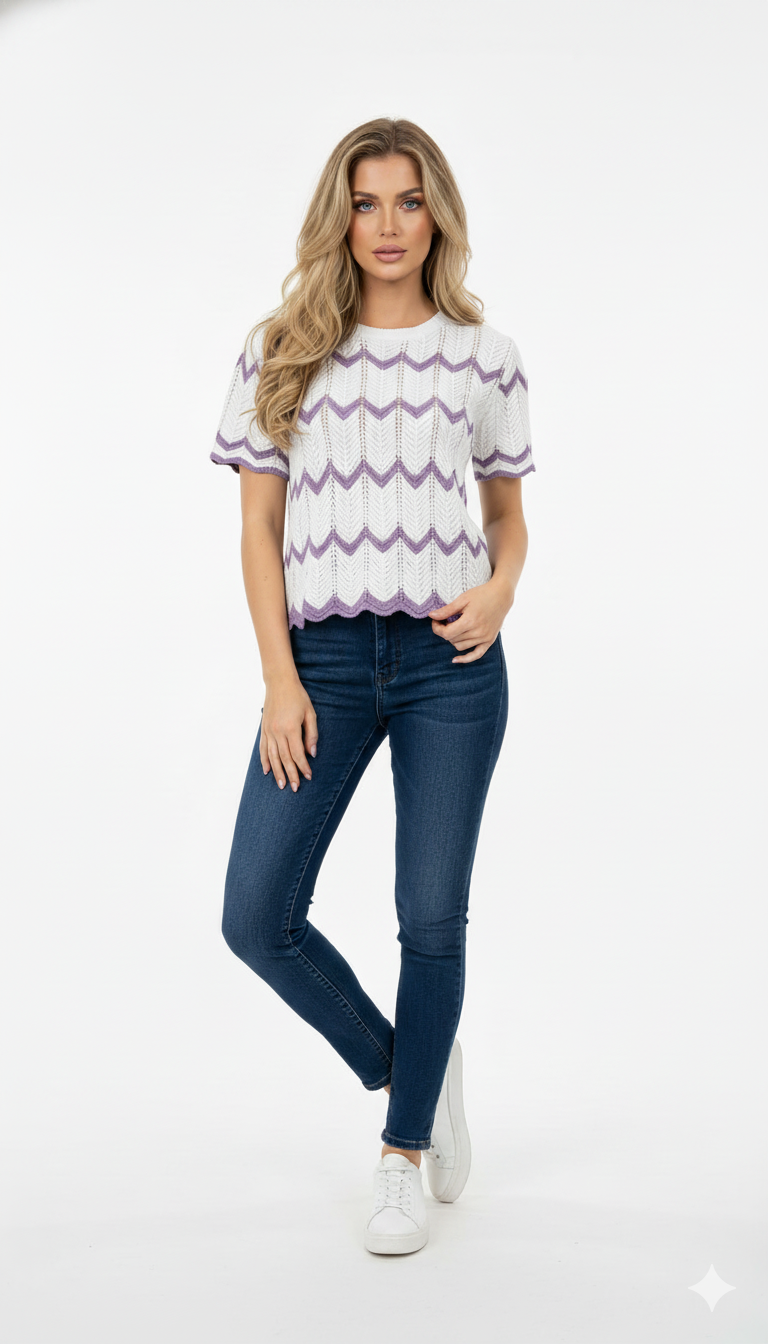 Tshirt Listrada Zigzag