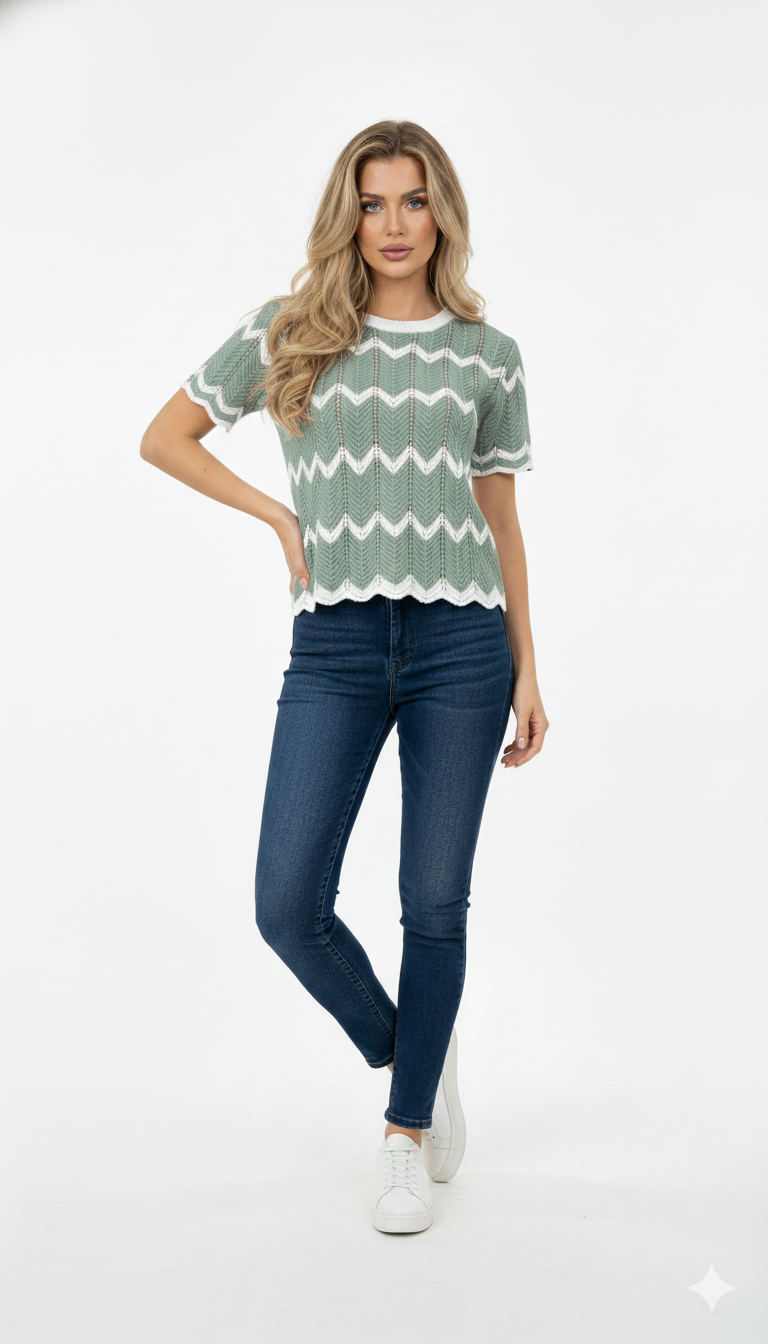 Tshirt Listrada Zigzag