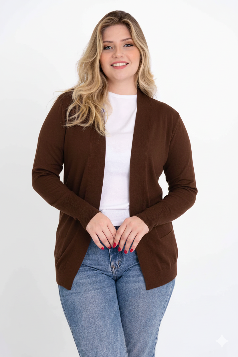 Cardigan Modal Básico