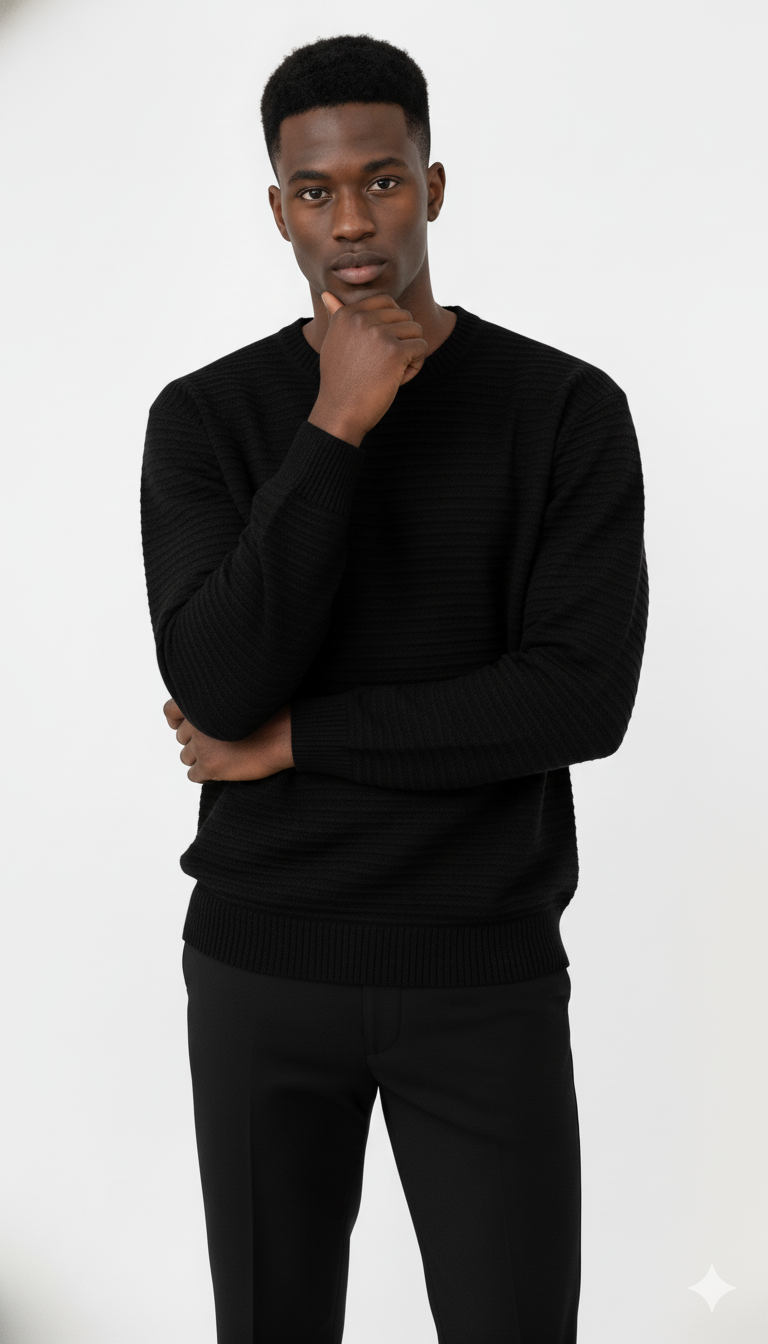 Suéter Nervura de Modal