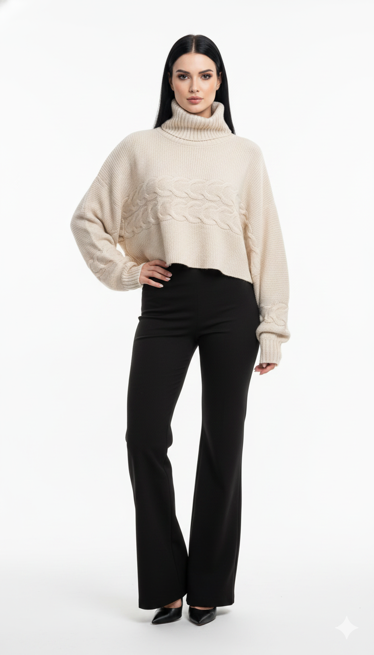 Cropped Trançado Mousse