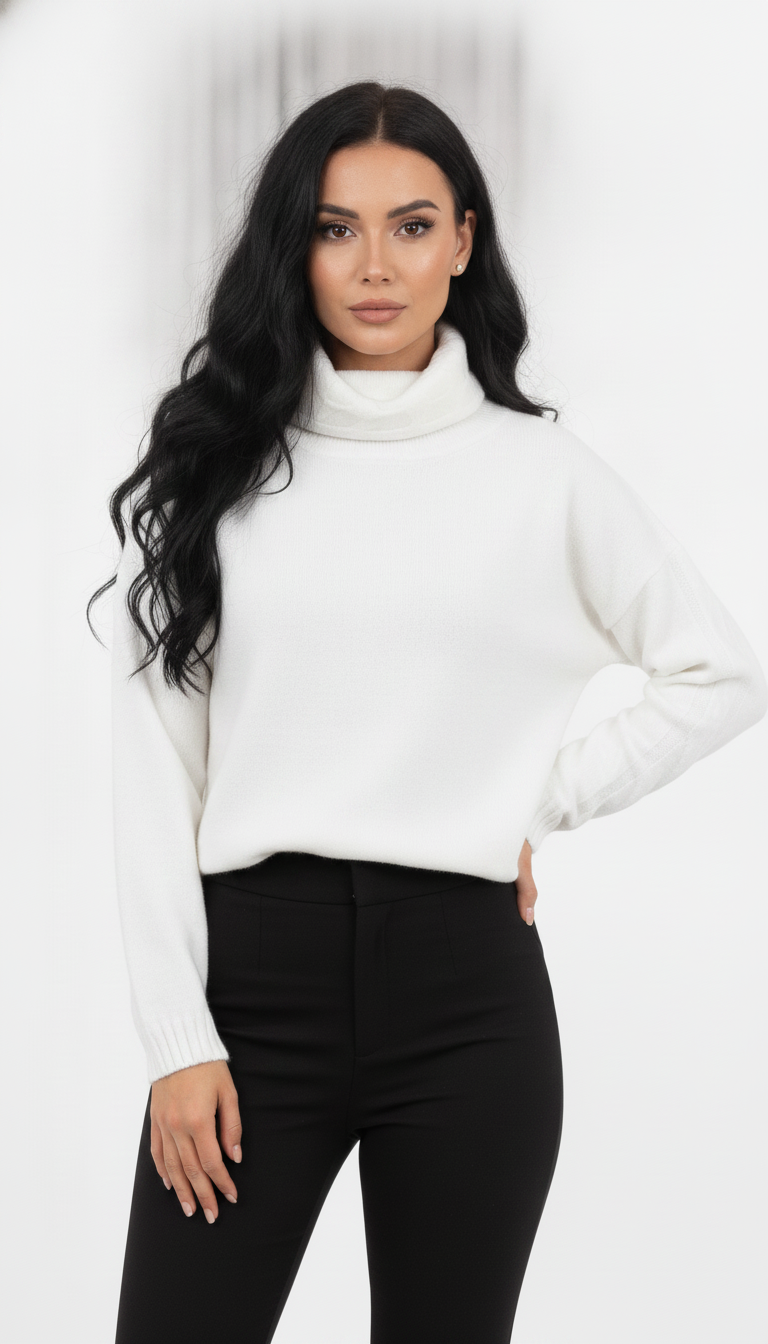 Blusa Mousse Trança na Gola