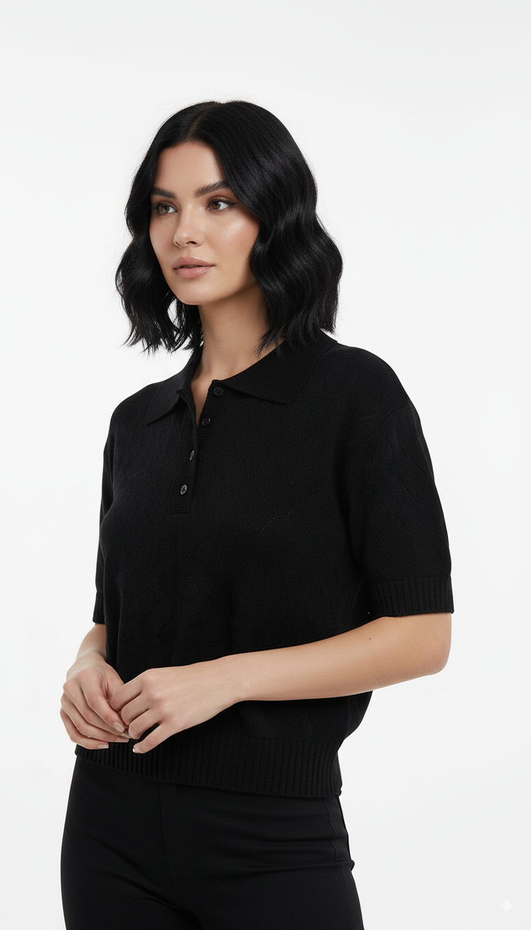 Tshirt Polo Detalhada