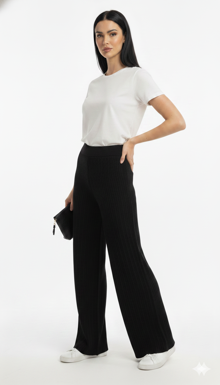 Calça de Modal Trançada