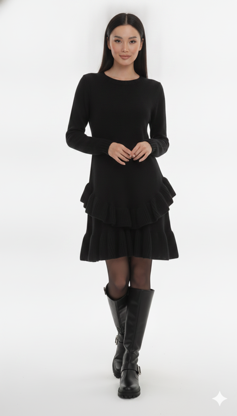 Vestido Babado Mousse