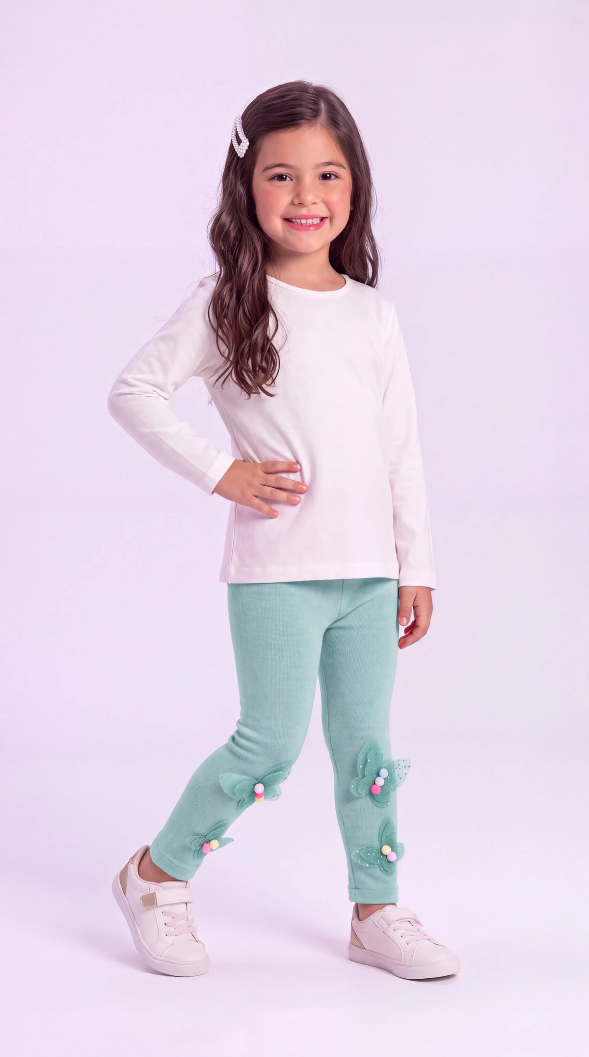 Calça Infantil Legging Borboleta