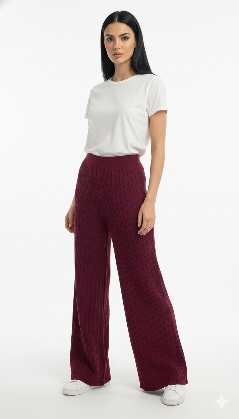 Calça de Modal Trançada