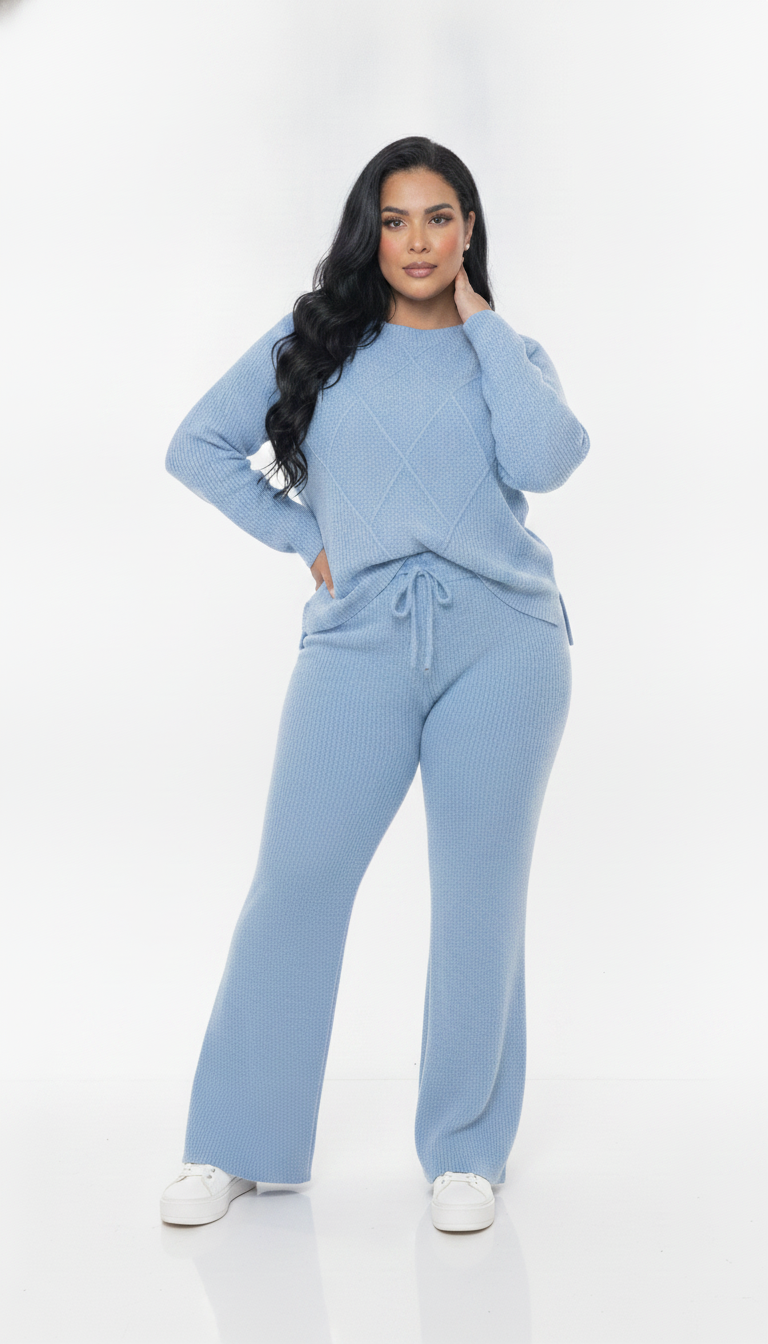 Conjunto Blusa e Calça Plus size