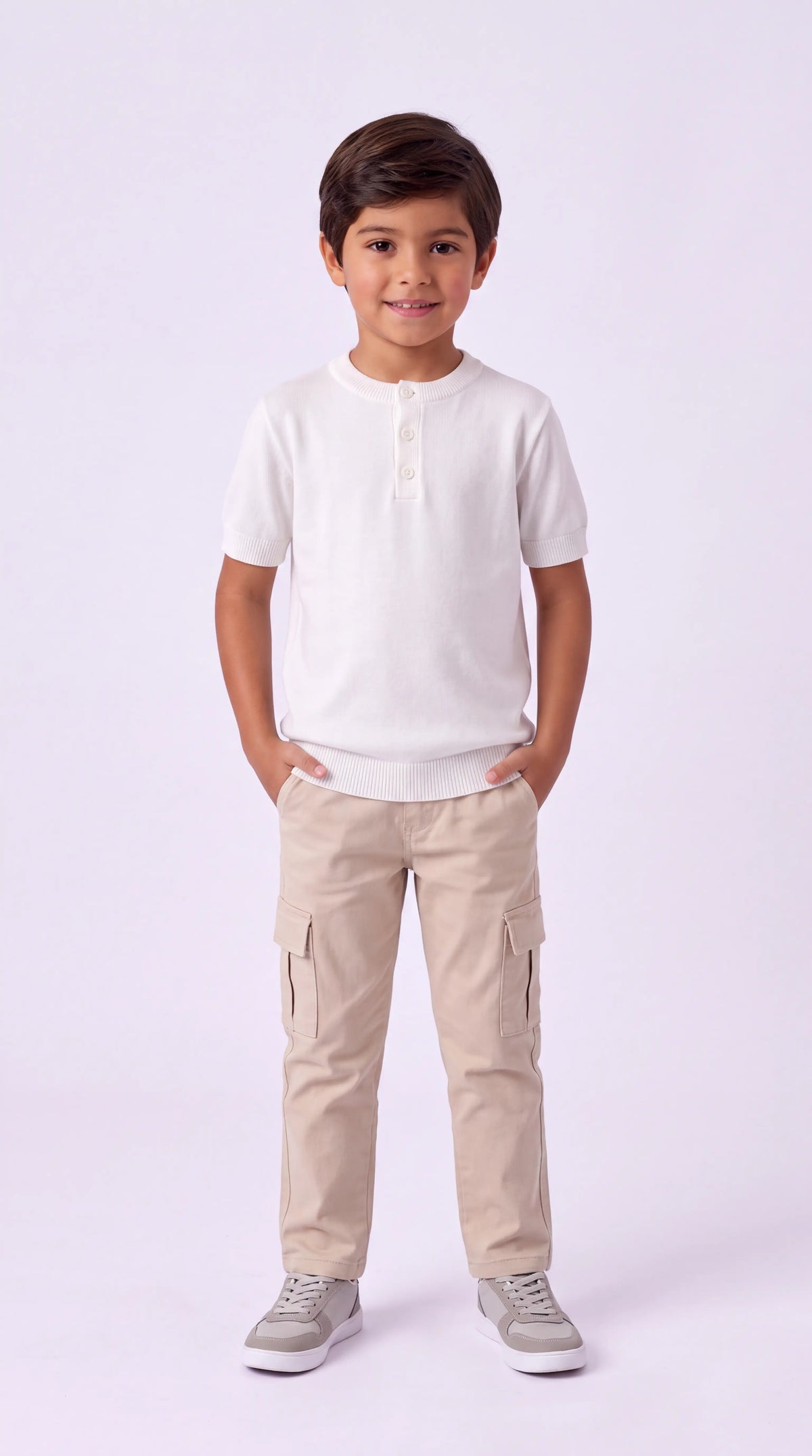 Tshirt Infantil Botões de Modal