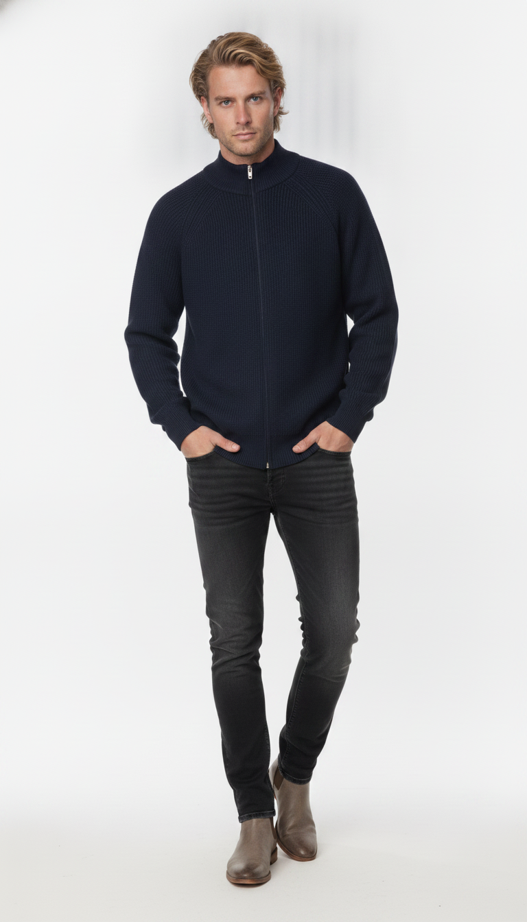 Casaco Masculino de Zíper