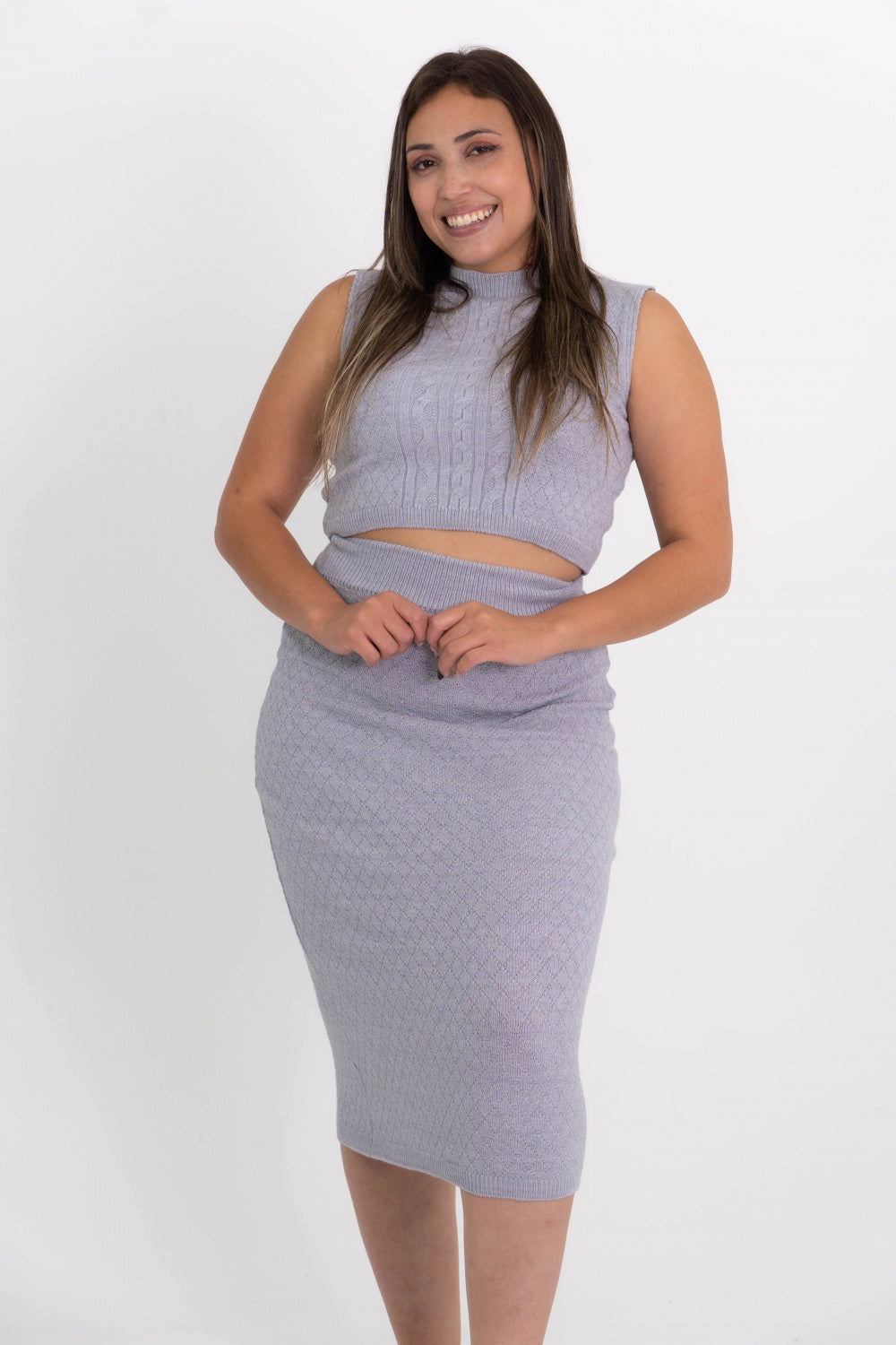 Conjunto Modal com Saia Midi e Regata