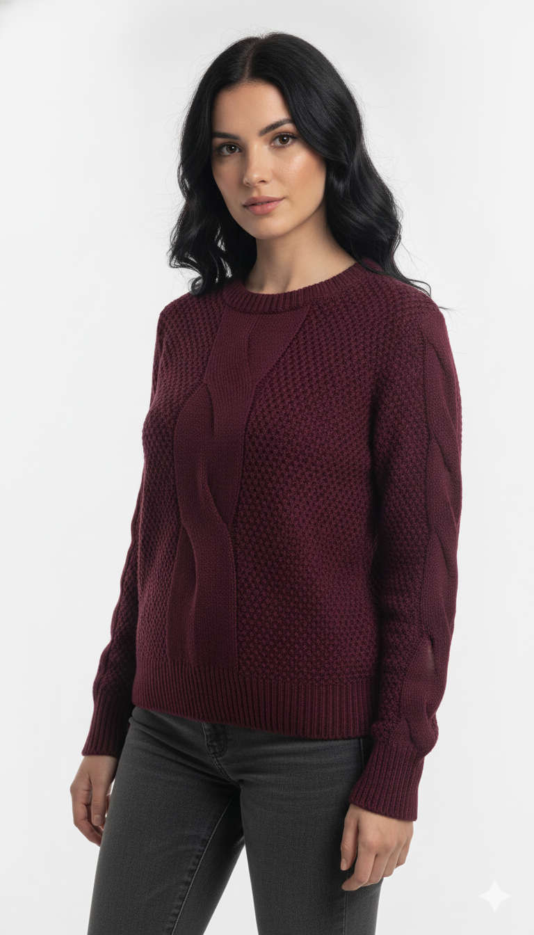 Blusa Trança Mesclada