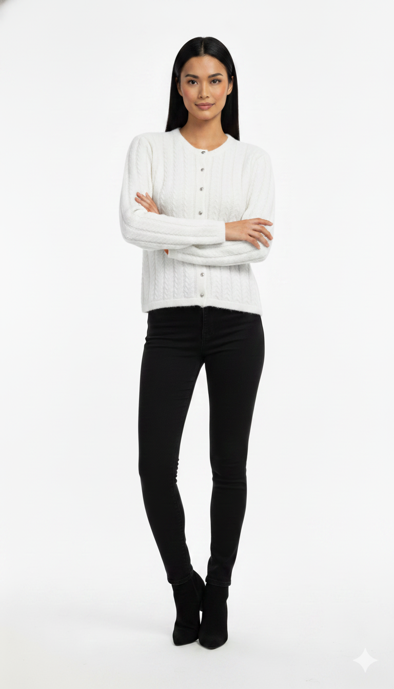 Casaquinho com Botões Aquarela