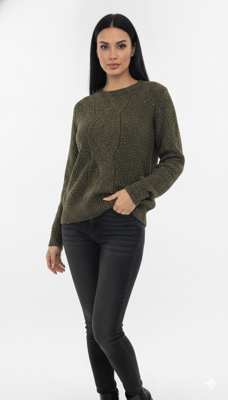 Blusa Trança Mesclada