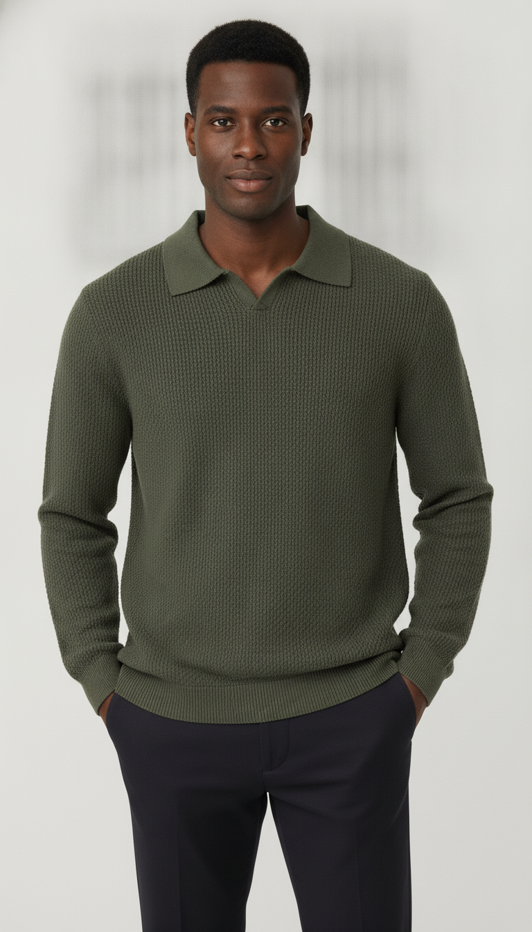 Suéter Masculino Gola Polo