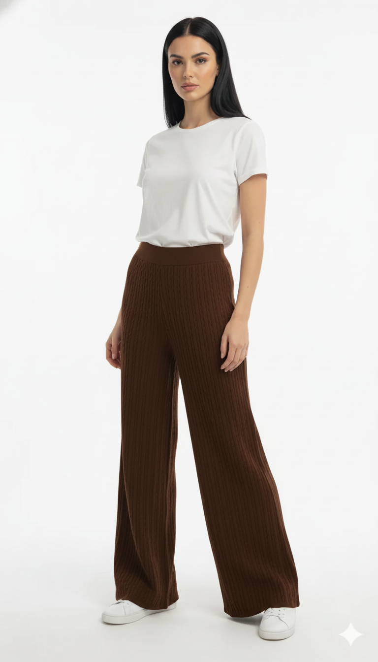Calça de Modal Trançada