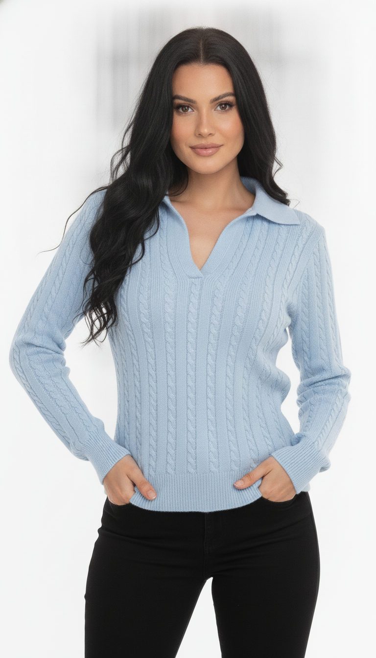 Blusa Gola Polo Trançada