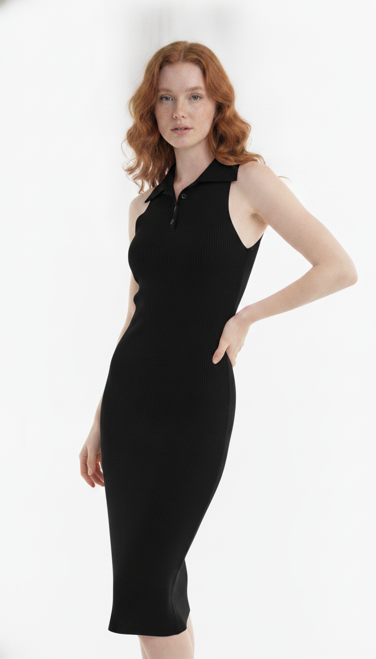 Vestido Regata Gola Polo