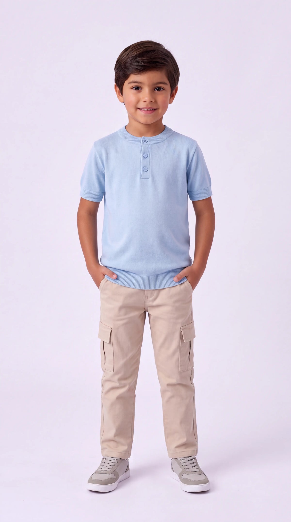 Tshirt Infantil Botões de Modal