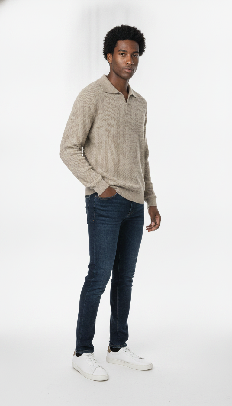 Suéter Masculino Gola Polo