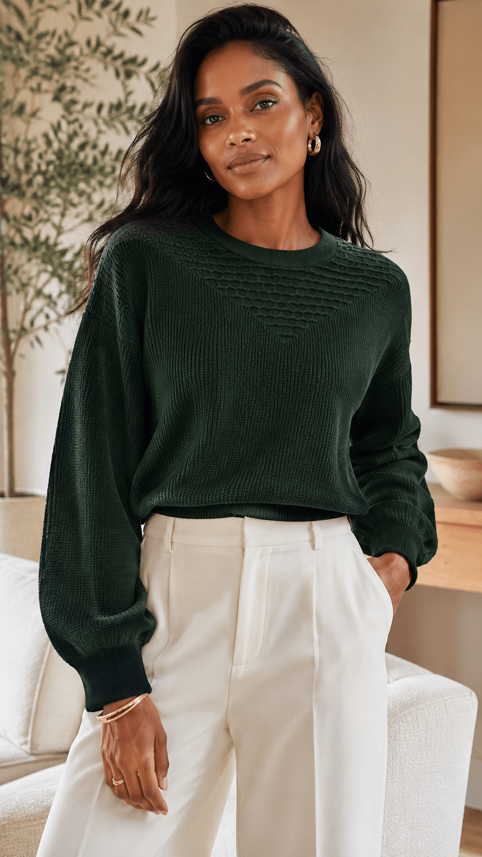 Blusa Detalhe em V