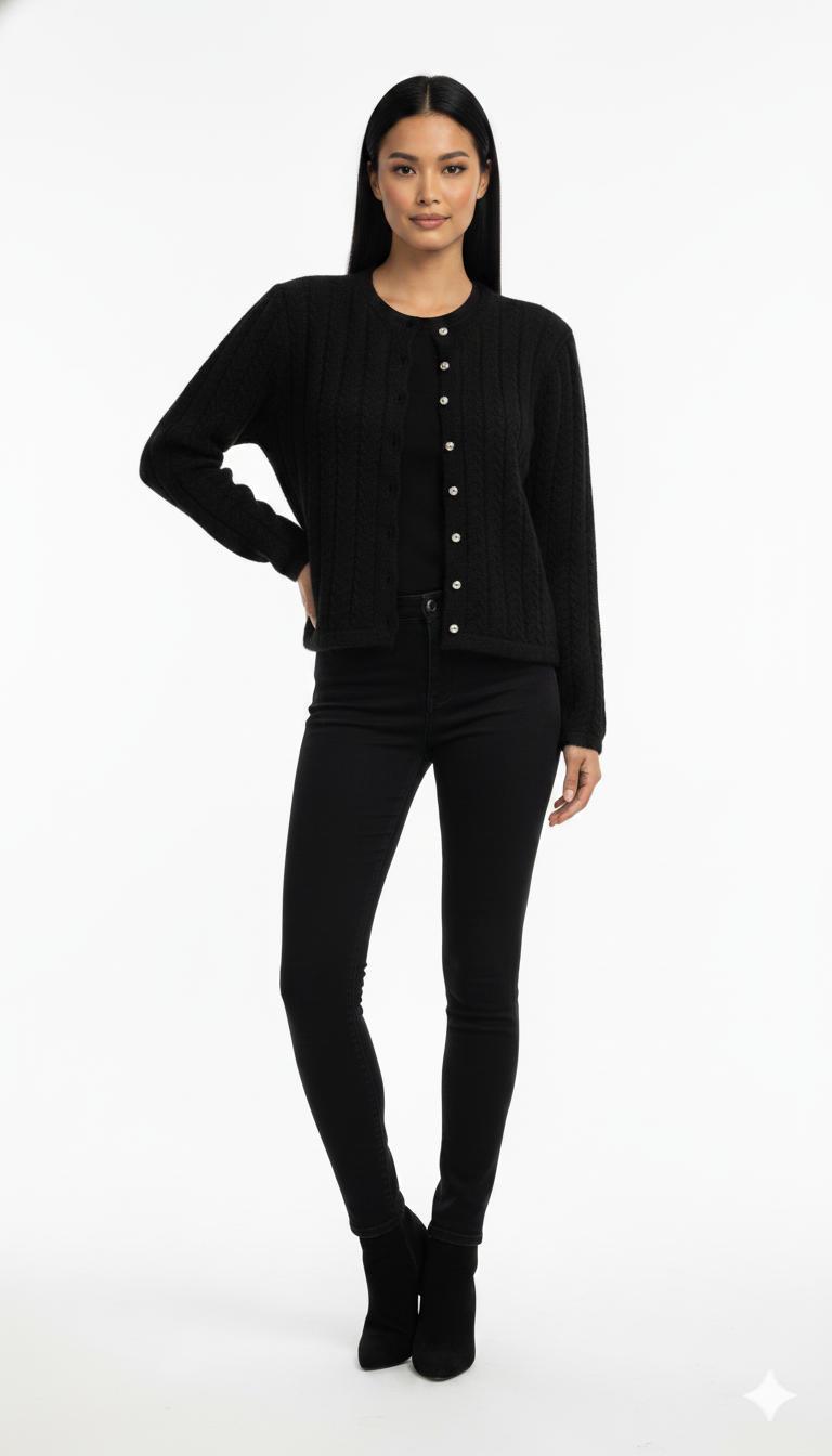 Casaquinho com Botões Aquarela