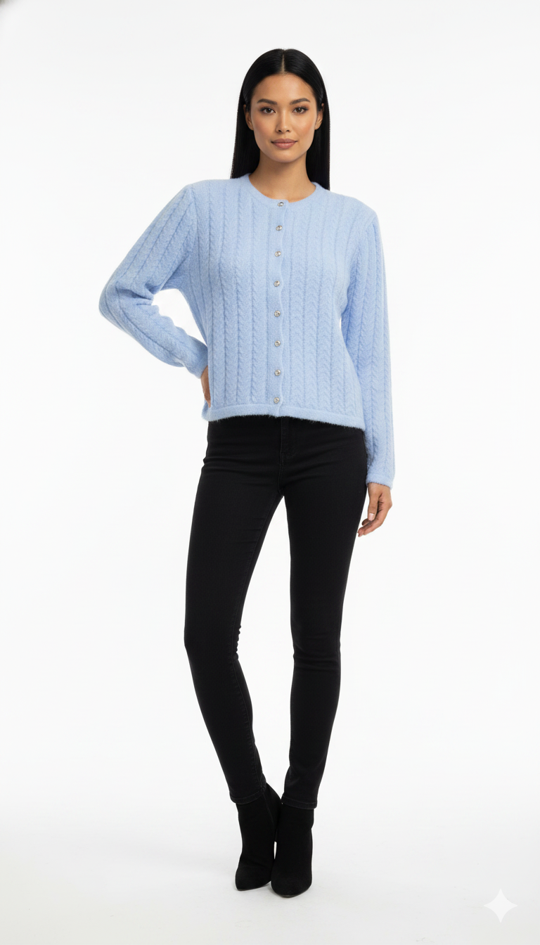 Casaquinho com Botões Aquarela