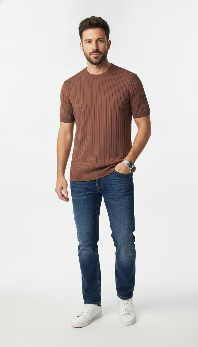 Tshirt Masculina Canelada
