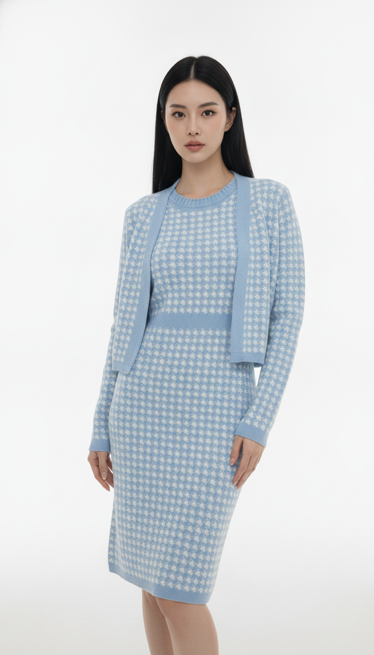 Conjunto Casaco e Vestido