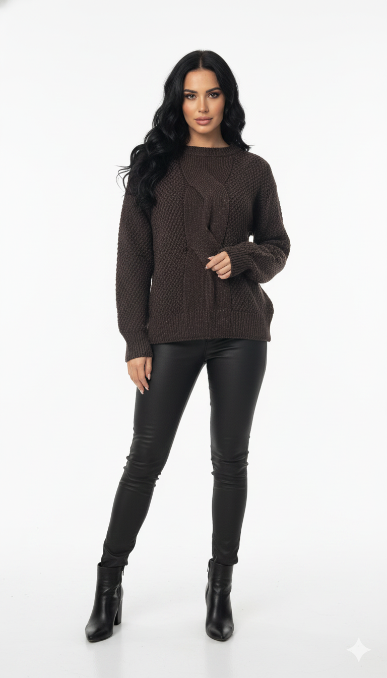 Blusa Trança Mesclada