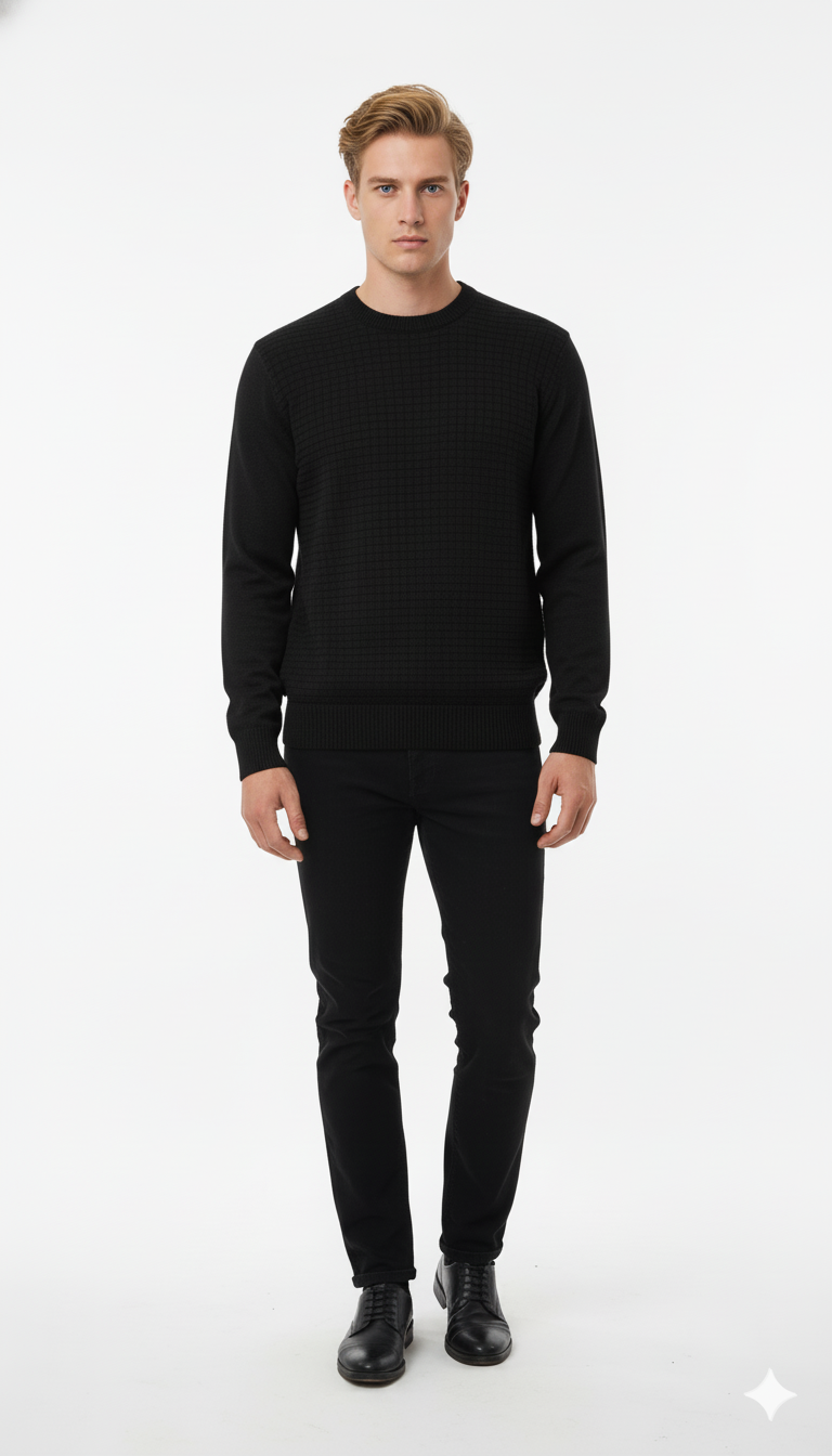 Suéter Quadradinho de Modal