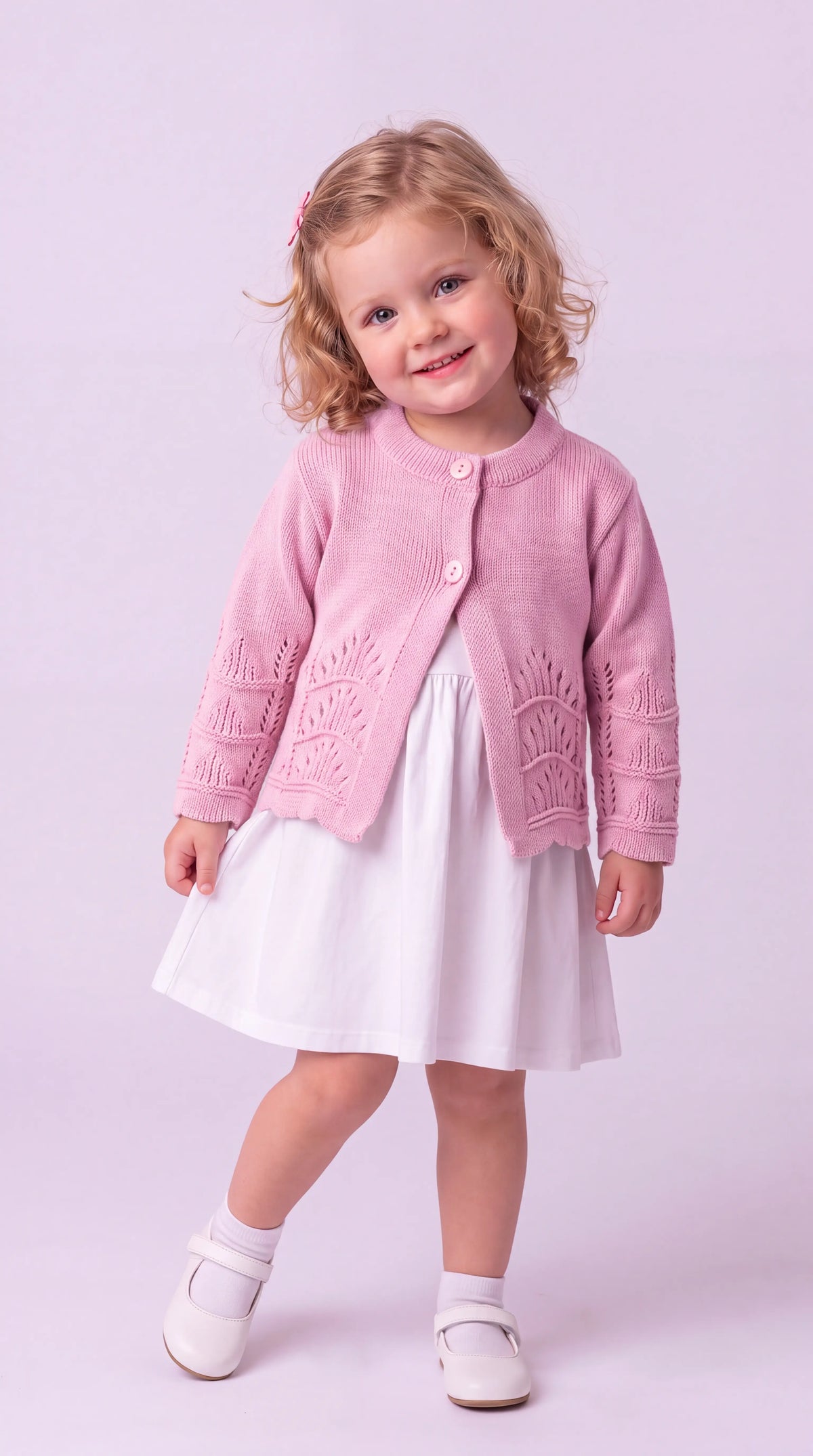 Casaquinho Infantil Rendado