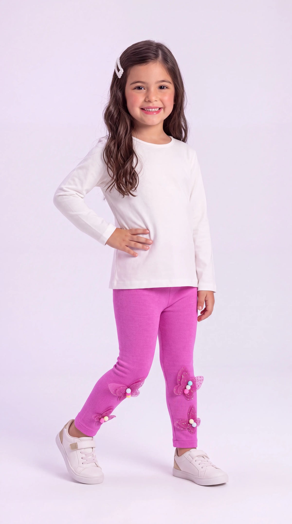 Calça Infantil Legging Borboleta